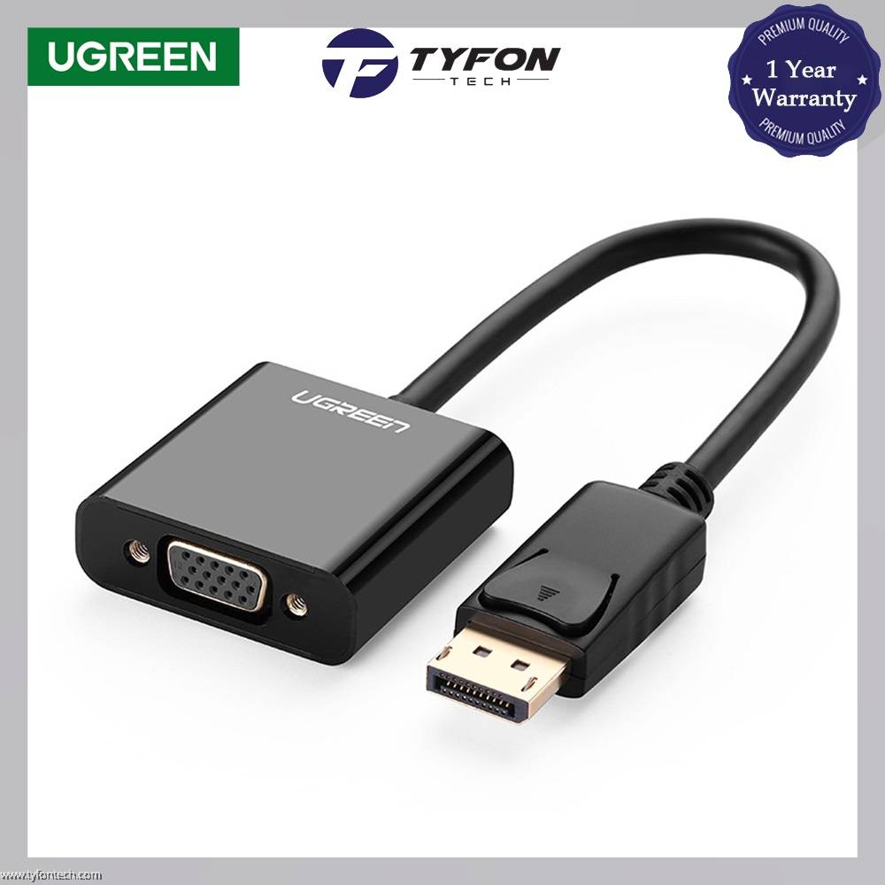 UGREEN DisplayPort to VGA Converter DP Male to VGA Female 1080P