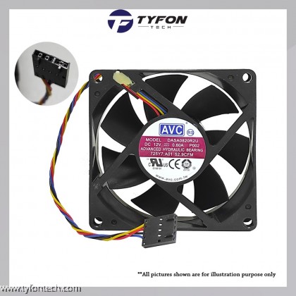 4-Pin CPU Heatsink Fan Cooler For Intel LGA775 Socket - 90mm, 2500 RPM
