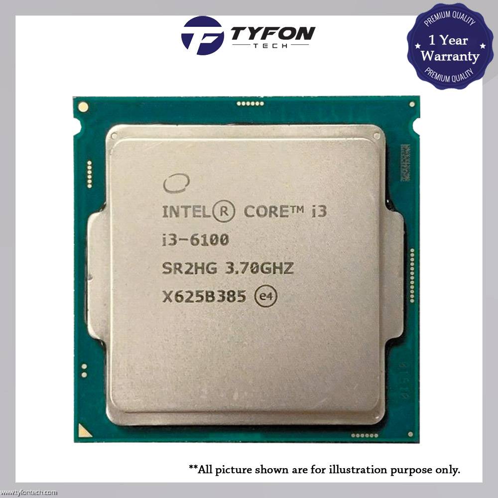 Intel Core i3-6100 Desktop Processor (3M Cache, up to 3.70 GHz