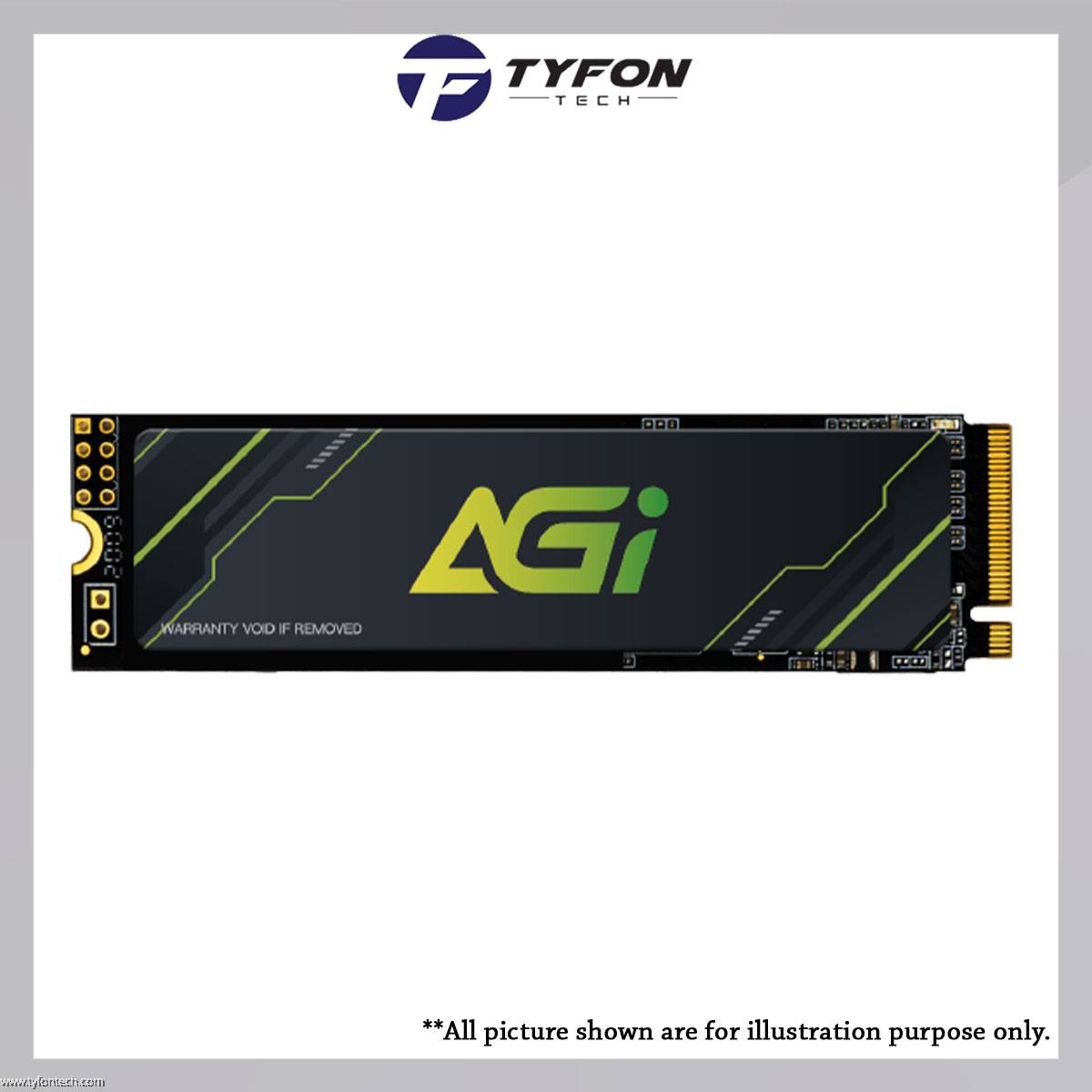 AGI 1TB PCIe NVMe M.2 2280 Gen 4x4 Solid State Drive SSD