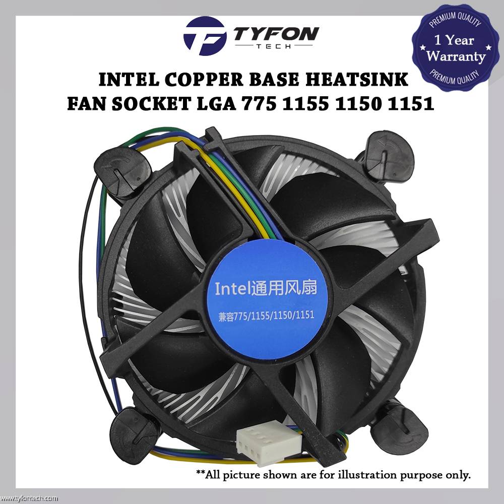 Intel Copper Base CPU Heatsink Fan CPU Cooler Fan Pin For Socket