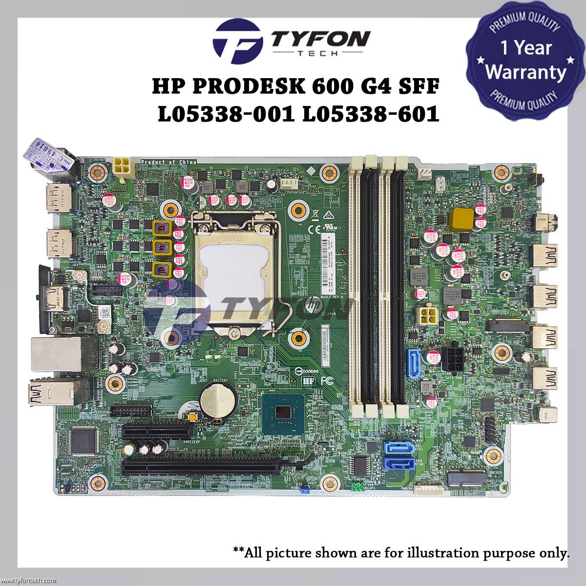 CPU PC factory HP ProDesk 600 G4 SFF LGA 1151 Desktop Motherboard L05338-001