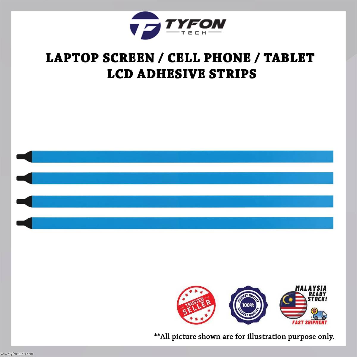Zwarte Easy Pull Stretch Tape,voor Laptop LED scherm vervangend paneel, draagbare niet-trekkende trekbestendige dubbelzijdige tape (geen handvat 220 mm
