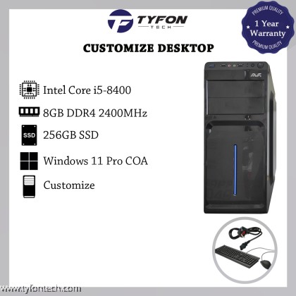 Lenovo ThinkCentre M720s SFF i5-8400 8GB DDR4 RAM 256GB SSD Win 11