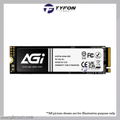 AGI 1TB PCIe NVMe M.2 2280 Gen 4x4 Solid State Drive SSD
