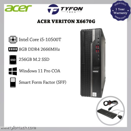 Acer Veriton X2660G SFF i5-8400 8GB DDR4 RAM 256GB SSD Win 11 Pro