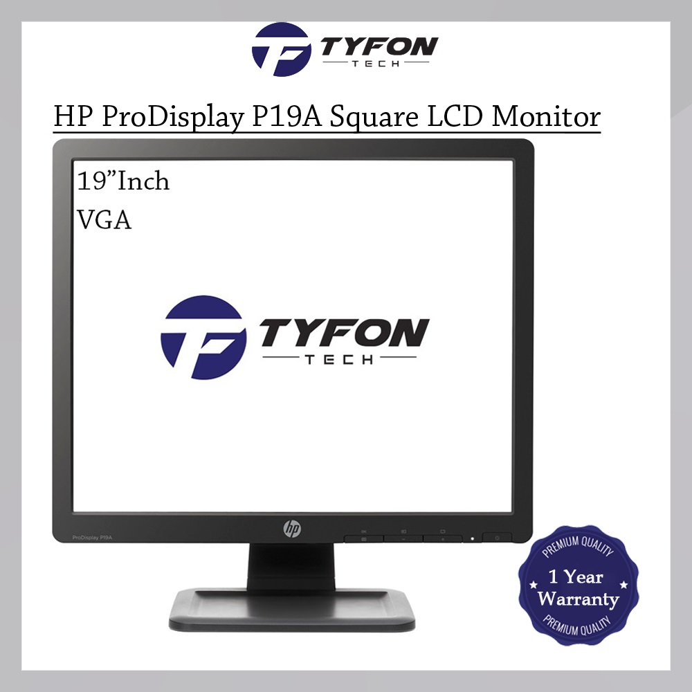 HP ProDisplay 19" Inch LED Backlit LCD Monitor P19A (Refurbished)