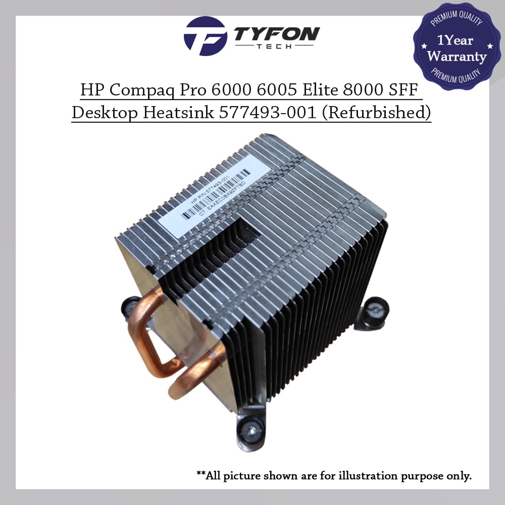 HP Compaq Pro 6000 6005 Elite 8000 SFF Desktop Heatsink 577493-001