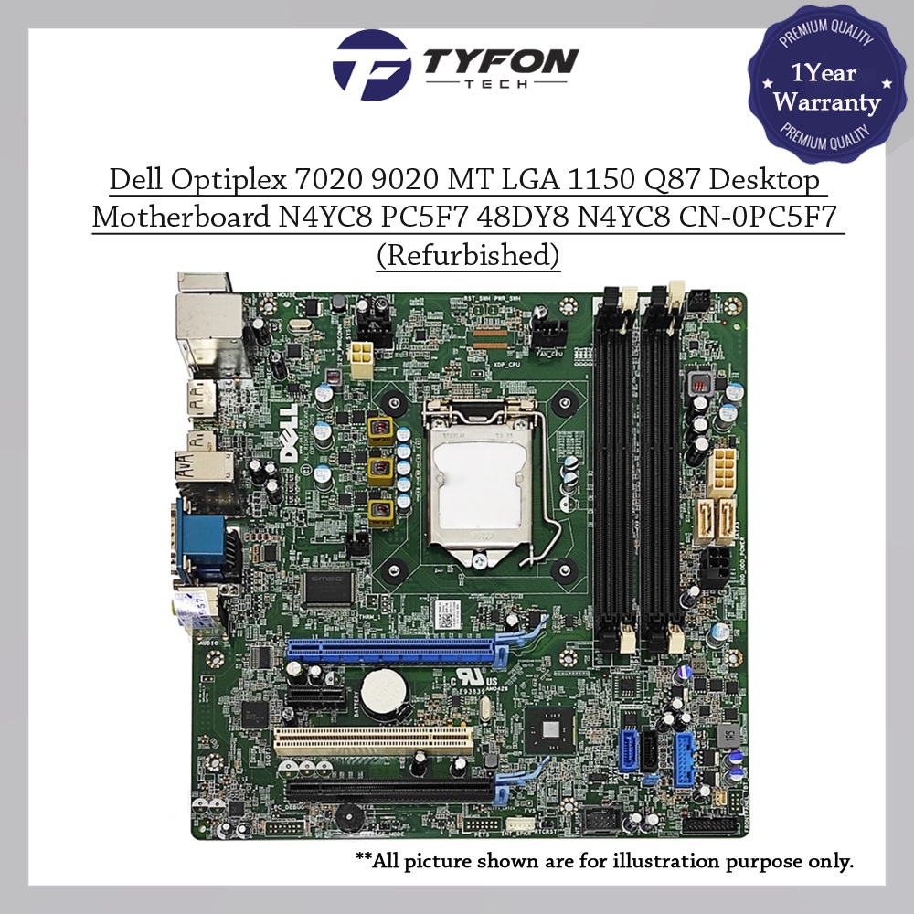 Dell Optiplex 7020 9020 MT LGA 1150 Q87 Desktop Motherboard N4YC8