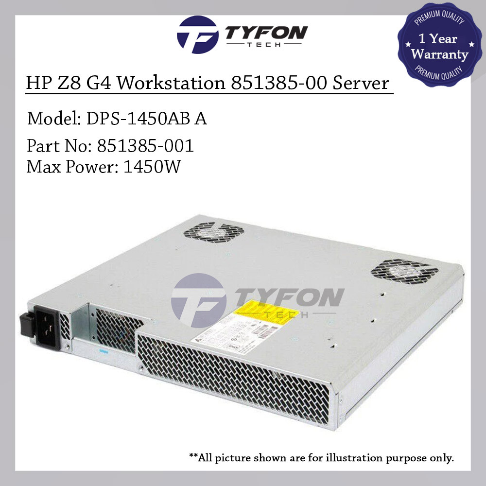 HP Z8 G4 Workstation Power Supply PSU 1450W 851385-001 851385-003
