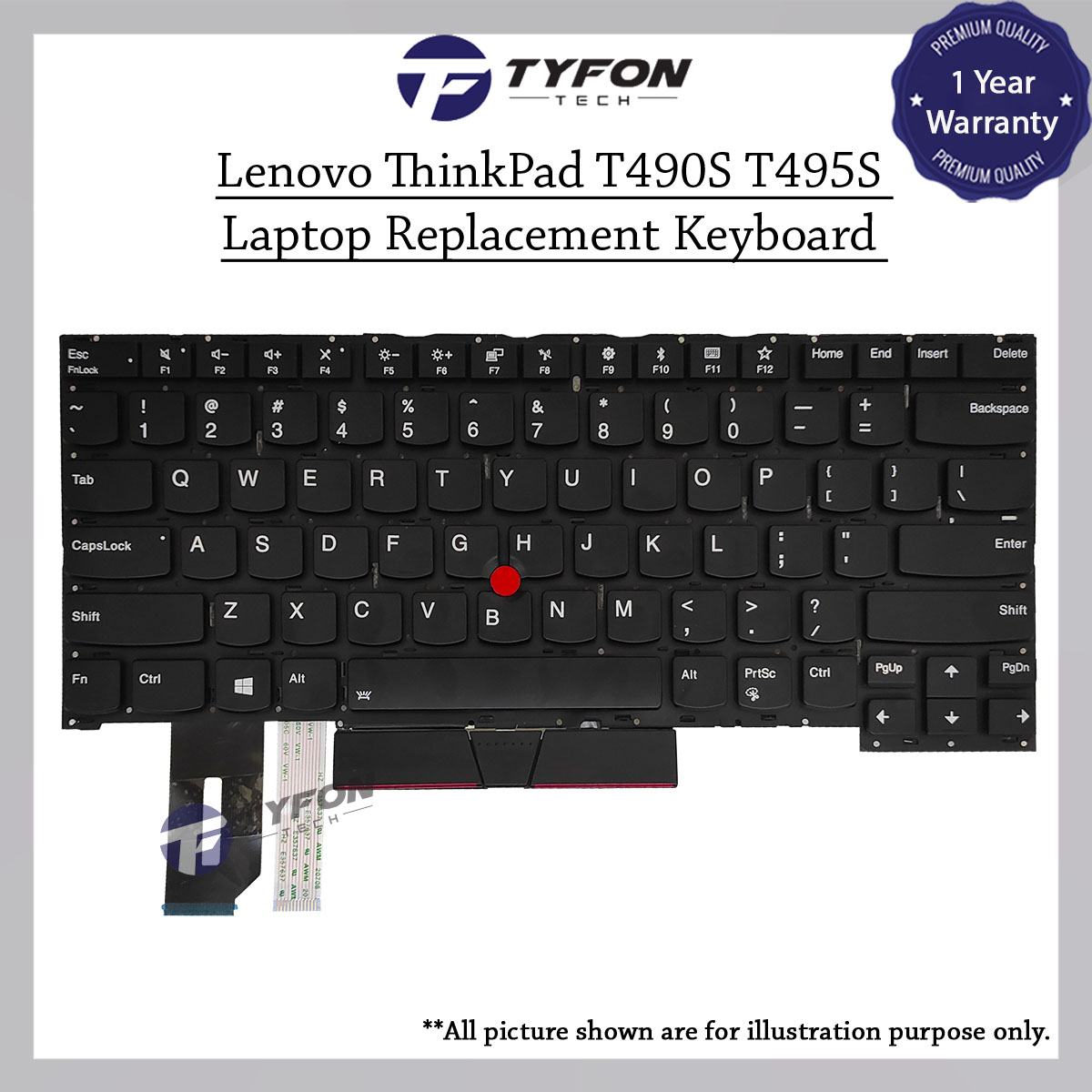 Lenovo ThinkPad T490S T495S T13S T14S US Laptop Replacement 